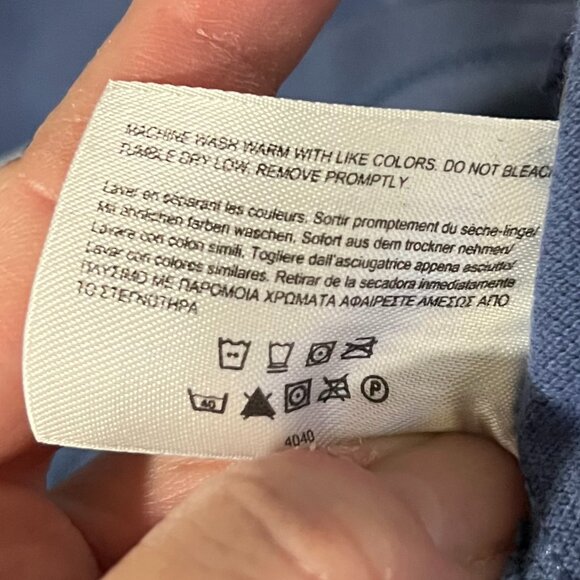 Brooks Brothers 100% Cotton Blue w White Stripes Performance Polo SZ Medium - Picture 4 of 7